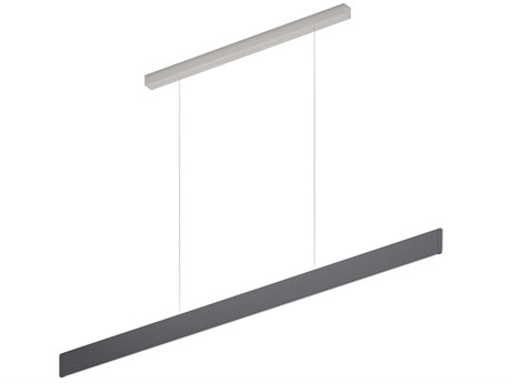 Bruck Lighting After-8 1-Light Slate Gray Linear Island Pendant