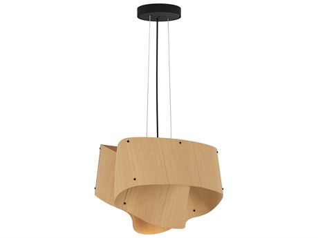 Bruck Lighting Carlotta 1-Light Wood Pendant