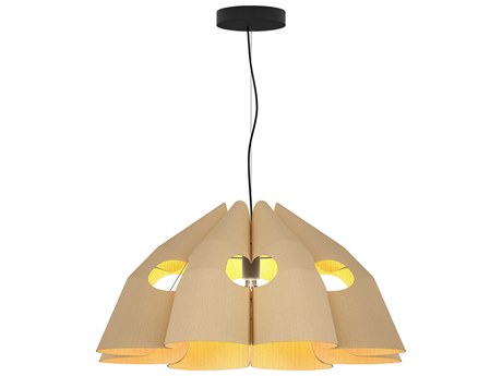 Bruck Lighting Victoria 1-Light Wood Pendant