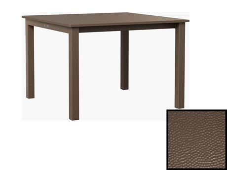 Berlin Gardens Berkley Recycled Plastic 42-62''W x 42''D Square Dining Height Table in Hammered Top