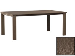 Berlin Gardens Berkley Recycled Plastic Expandable 72-95''W x 42''D Rectangular Dining Height Table in Hammered Top