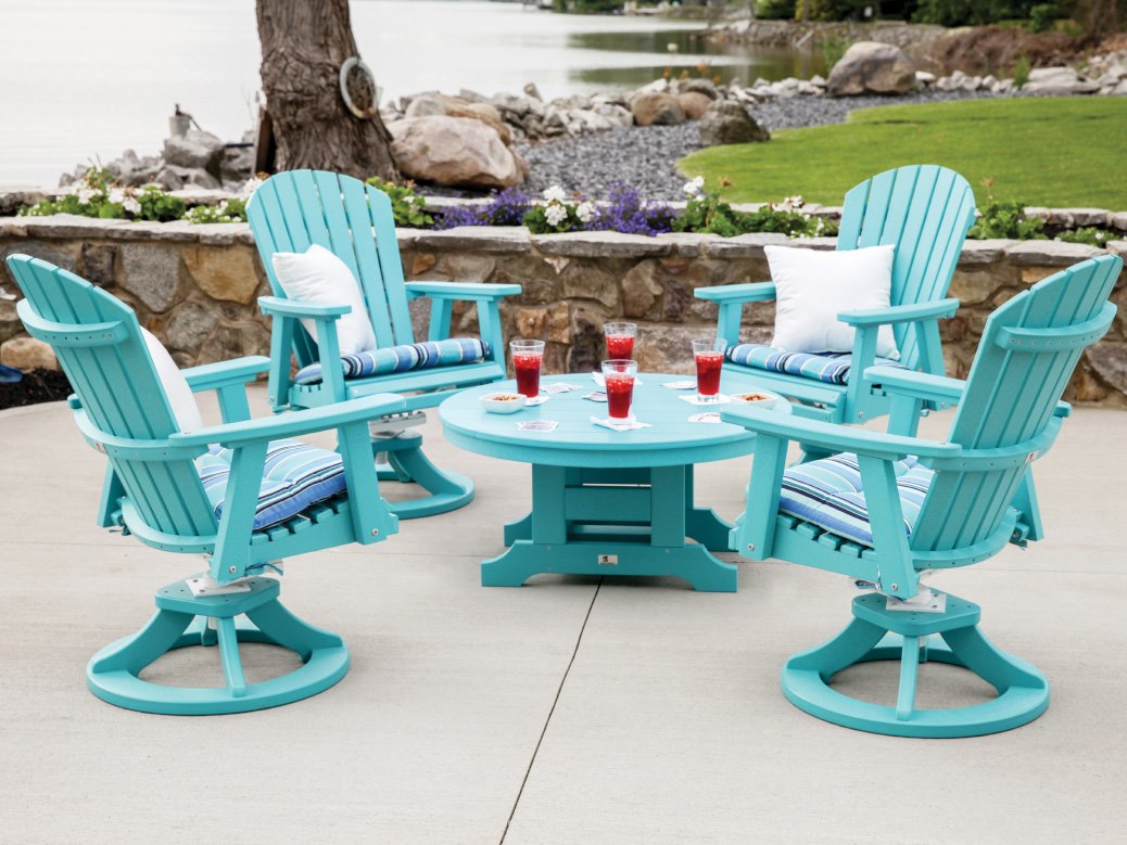 Berlin Gardens Comfo-back Recycled Plastic Lounge Set