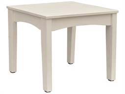 Berlin Gardens Classic Terrace Recycled Plastic 25''W x 23''D Rectangular End Table
