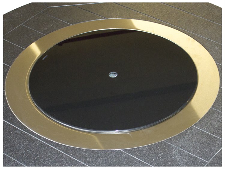 Berlin Gardens Donoma Accessories 20'' Round Black Glass Burner Cover