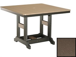 Berlin Gardens Garden Classic Recycled Plastic Hammered 44'' Square Dining Height Table