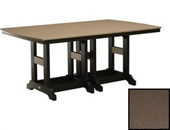 Berlin Gardens Garden Classic Recycled Plastic Hammered 72''W x 44''D Rectangular Dining Height Table
