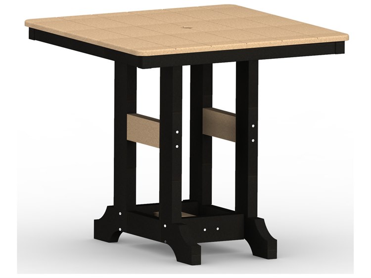 Berlin Gardens Garden Classic Recycled Plastic Square Patio Counter Height Table