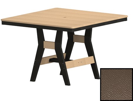 Berlin Gardens Harbor Recycled Plastic Hammered 44'' Square Dining Height Table