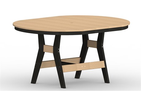 Berlin Gardens Harbor Recycled Plastic 64''W x 44''D Oval Dining Height Table
