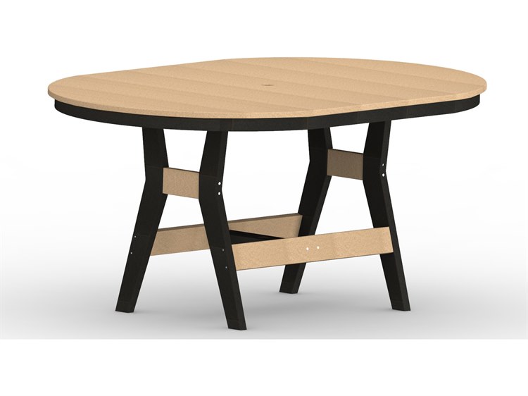Berlin Gardens Harbor Recycled Plastic Oval Patio Dining Table