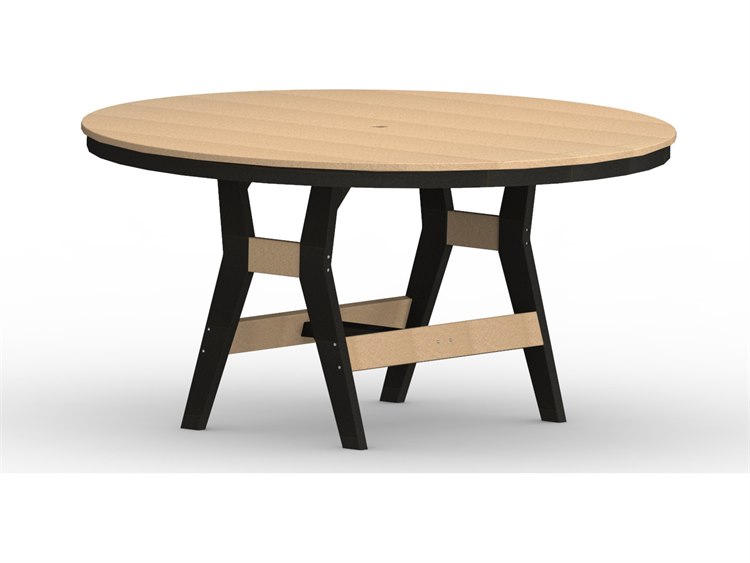 Berlin Gardens Harbor Recycled Plastic Round Outdoor Patio Counter Height Table