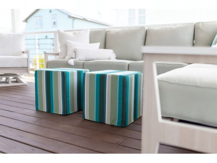 Berlin Gardens Lily Hive 20x20x20 Square Pouf