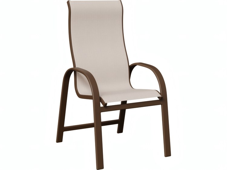 Berlin Gardens Murphy Aluminum High-Back Sling Dining Chair