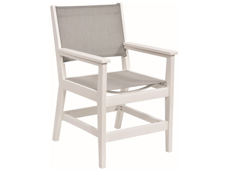 Berlin Gardens Mayhew Recycled Plastic Sling Dining Arm Chair