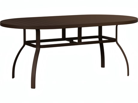 Berlin Gardens Murphy Aluminum 76"W x 42"D Oval Dining Table