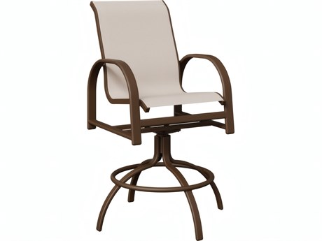 Berlin Gardens Murphy Aluminum Sling Swivel Bar Chair
