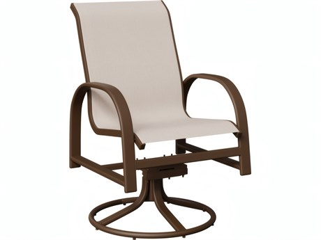 Berlin Gardens Murphy Aluminum Sling Swivel Rocker Dining Chair