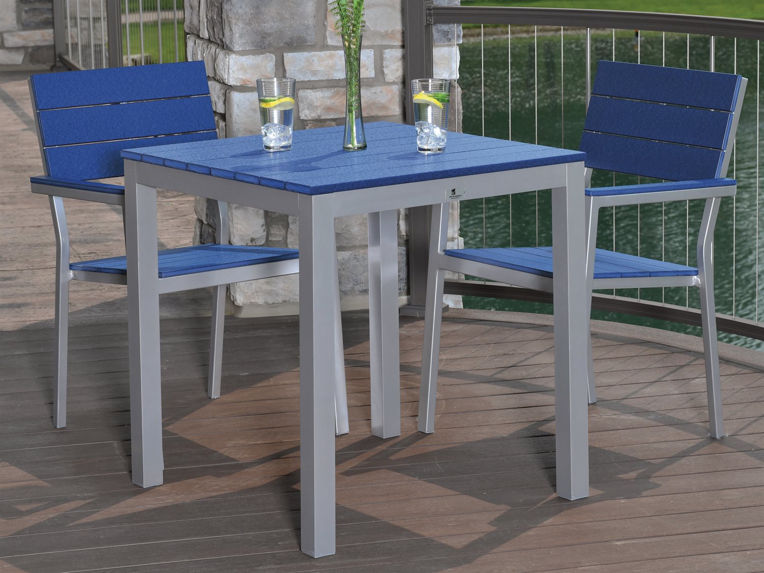 Berlin Gardens Pax Aluminum Dining Set BLGPAXDINSET6