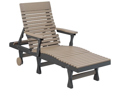 Berlin Gardens Casual Back Recycled Plastic Chaise Lounge