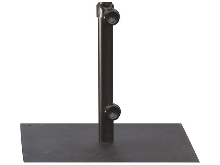 Berlin Gardens Black Aluminum 32 lbs Square Umbrella Base