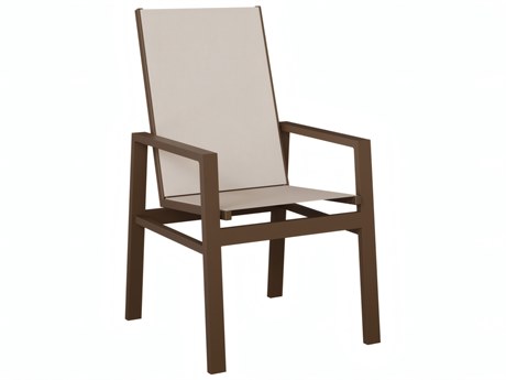 Berlin Gardens Vida Aluminum High-Back Padded Sling Dining Chair