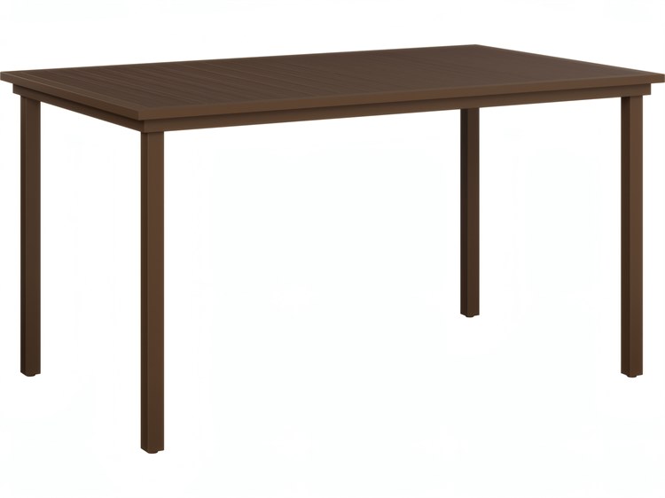 Berlin Gardens Vida Aluminum Poly 73"W x 44"D Rectangular Bar Table