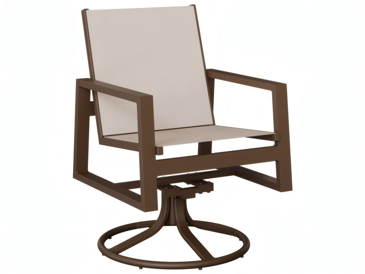Berlin Gardens Vida Aluminum Sling Swivel Rocker Dining Chair