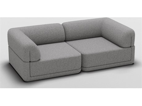 Bend Goods Cube Gray Upholstered Sectional Sofa