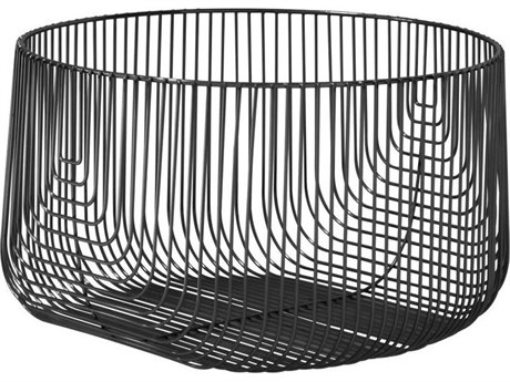 Bend Goods Outdoor Galvanized Iron Black 18'' Basket