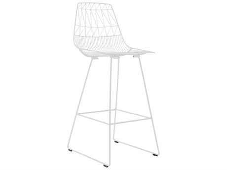 Bend Goods Outdoor Lucy Galvanized Iron White 30'' Bar Stool