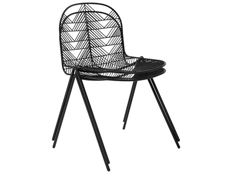 Bend Goods Outdoor Betty Galvanized Iron Black Dining Chair
