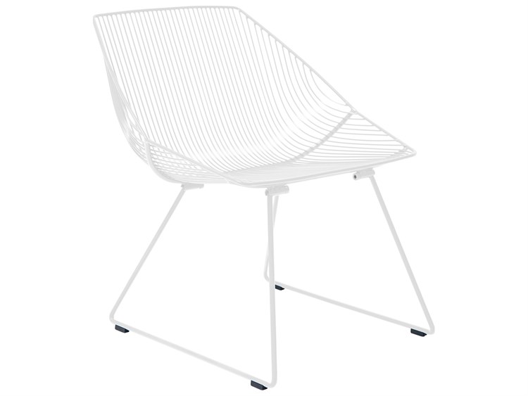 Bend Goods Outdoor Bunny Galvanized Iron White Lounge Chair