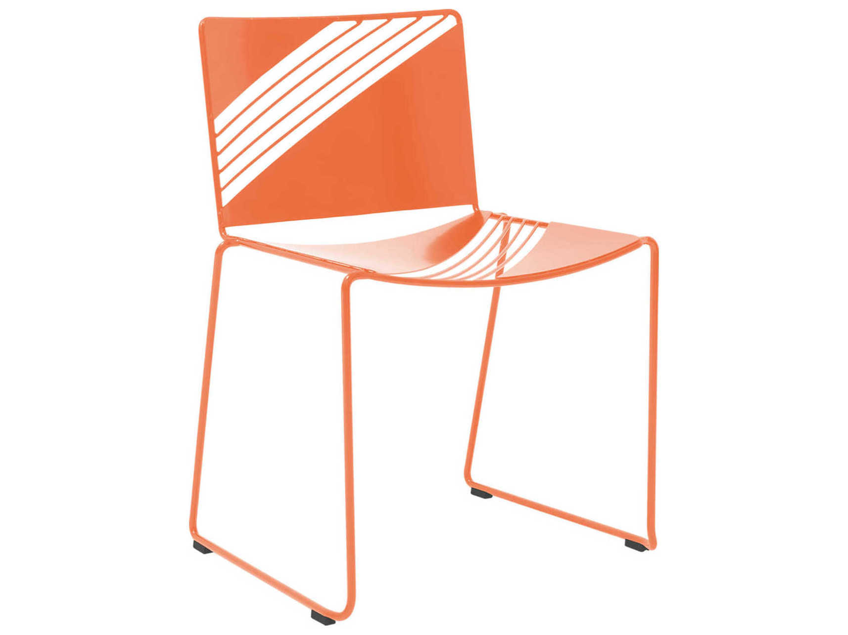 Bend Goods Outdoor Cafe Orange Metal Dining Chair