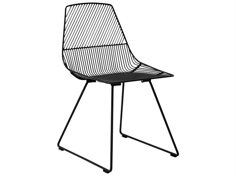 Bend Goods Outdoor Ethel Galvanized Iron Black Dining Side Chair