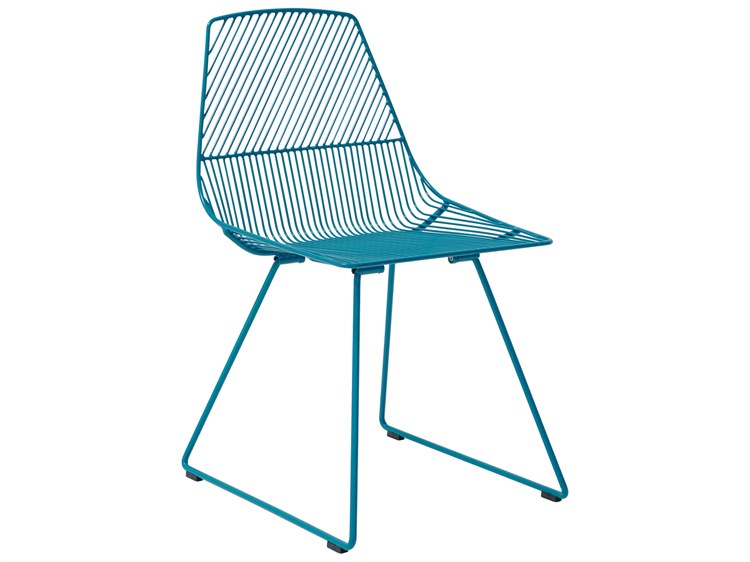 Bend Goods Outdoor Ethel Galvanized Iron Peacock Dining Side Chair