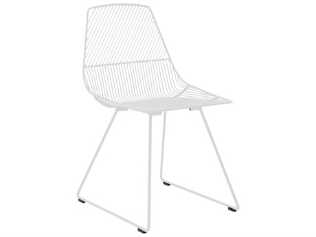 Bend Goods Outdoor Ethel Galvanized Iron White Dining Side Chair