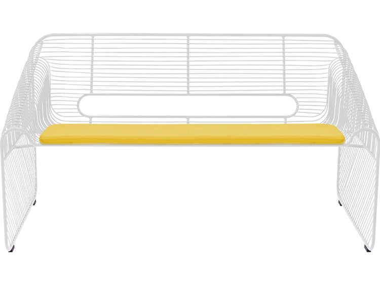 Bend Goods Outdoor Loveseat Yellow Seat Pad