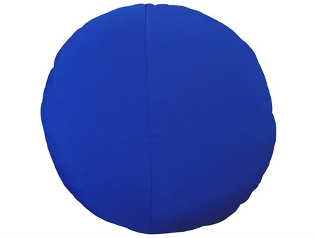 Bend Goods Outdoor True Blue 15'' Round Throw Pillow