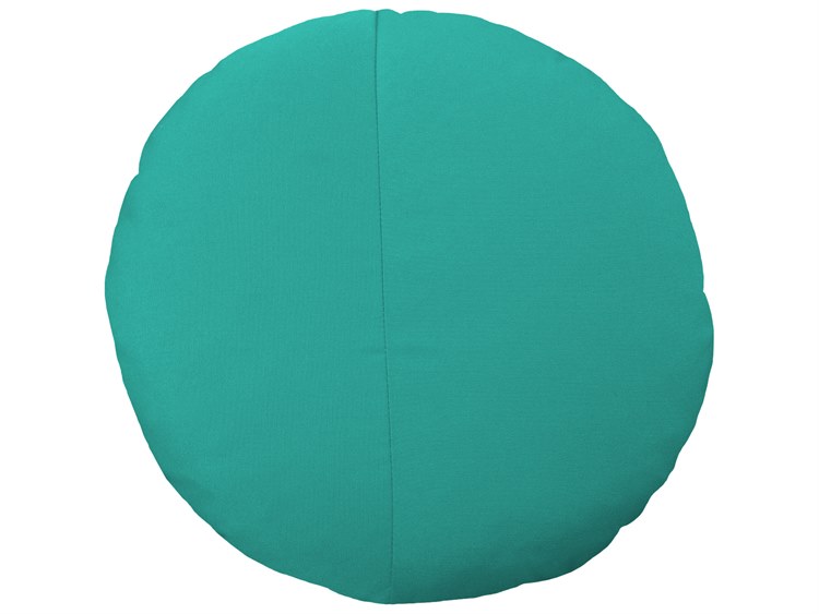 Bend Goods Outdoor Teal 15'' Round Throw Pillow