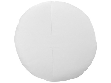 Bend Goods Outdoor White 15'' Round Throw Pillow
