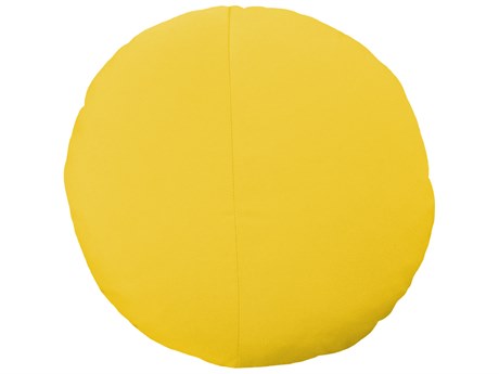 Bend Goods Outdoor Yellow 15'' Round Throw Pillow