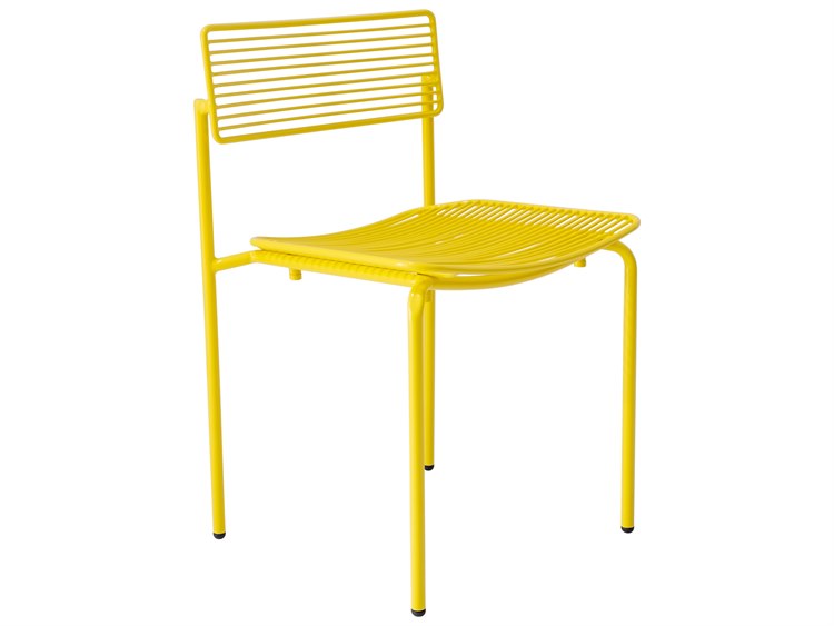 Bend Goods Outdoor Rachel Yellow Iron Dining Chair
