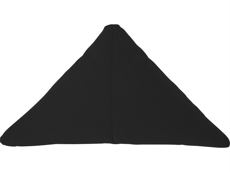 Bend Goods Outdoor Black 26'' Triangle Throw Pillow