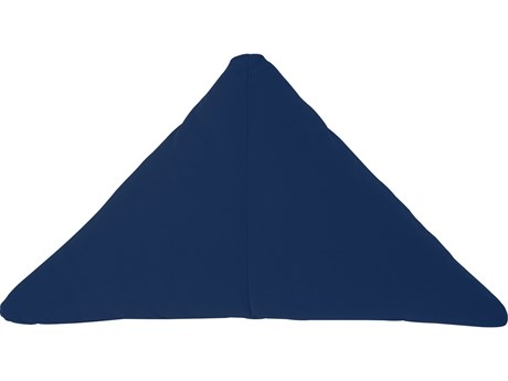 Bend Goods Outdoor Navy Blue 26'' Triangle Throw Pillow