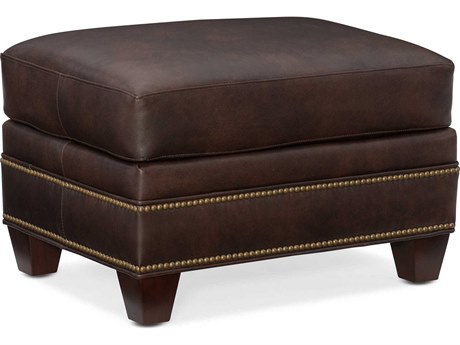 Bradington Young Raylen Leather Ottoman