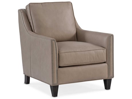 Bradington Young Christopher Beige Leather Accent Chair