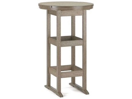 Breezesta Recycled Plastic 26'' Round Bar Height Table
