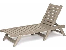 Breezesta Basics Recycled Plastic Chaise Sun Contour Chaise Lounge with Wheels