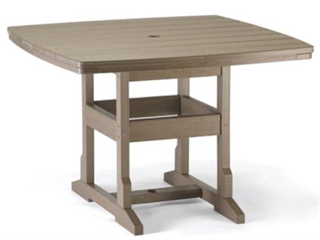 Breezesta Dining Recycled Plastic 42'' Square Dining Height Table