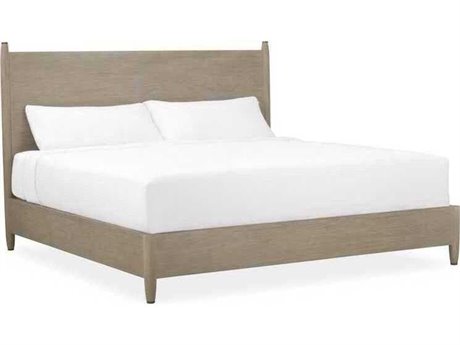 Brownstone Calvin Fawn Brown Teak Wood Queen Platform Bed
